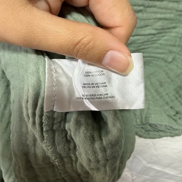 Three Dots‎ Olive Gauge Mini Dress - Picture 5 of 5